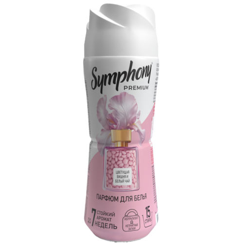 Symphony Premium гранулы для ароматизации белья Цветущая вишня и белый чай, 200гр